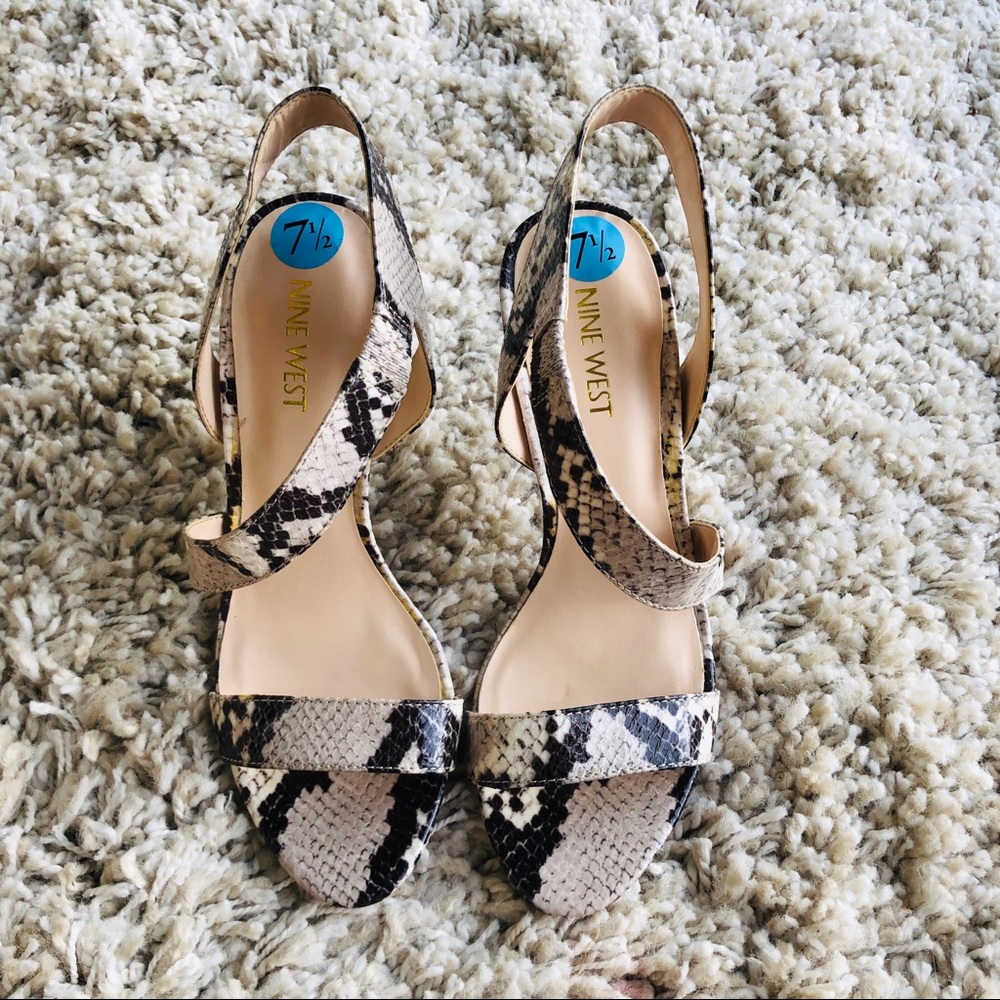 Nine West Snakeskin Heels